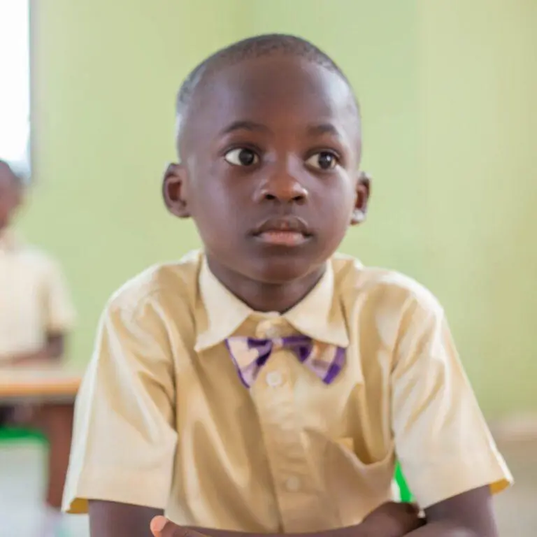 A DavReg pupil in school uniform